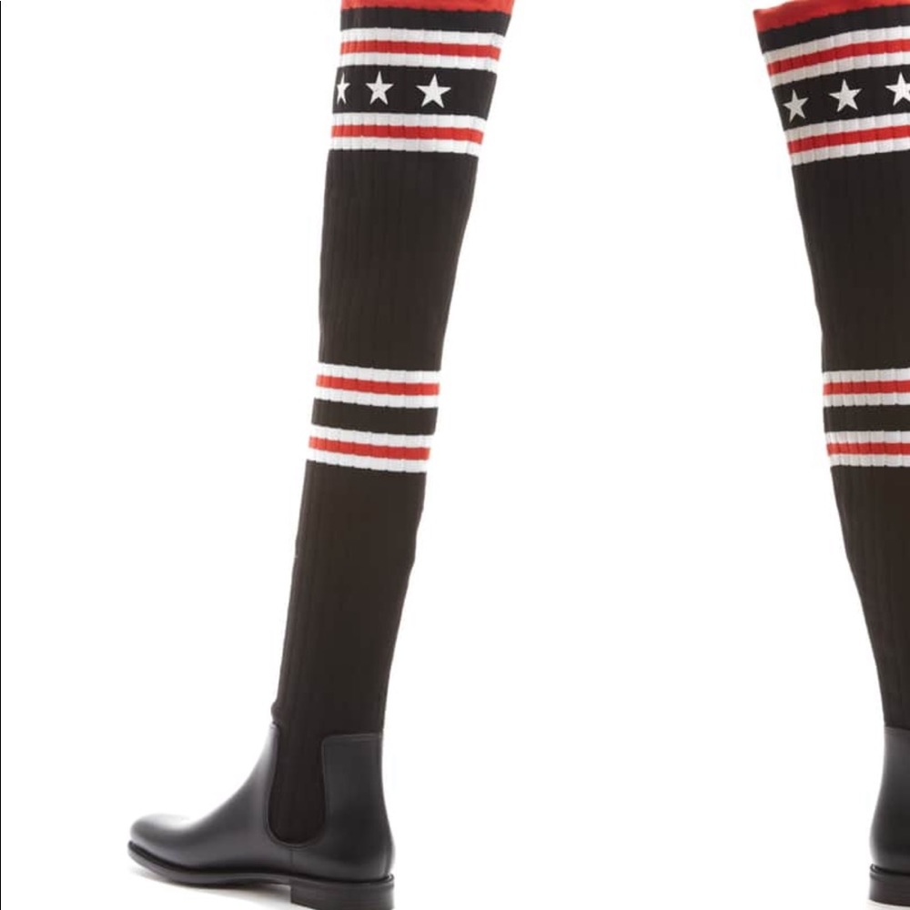 Givenchy over the knee rain boots